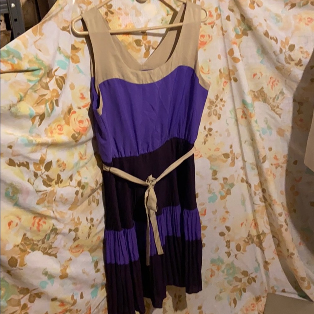 Pretty purple and tan dress